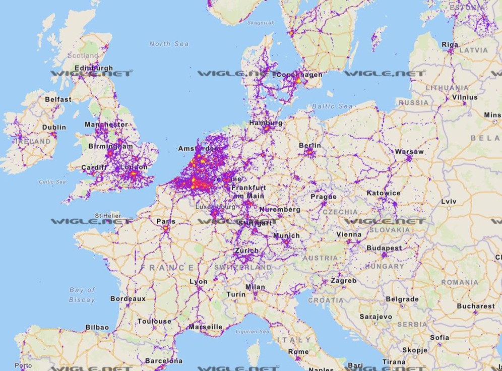 Mobilfunkausbau Europa 2001-2008