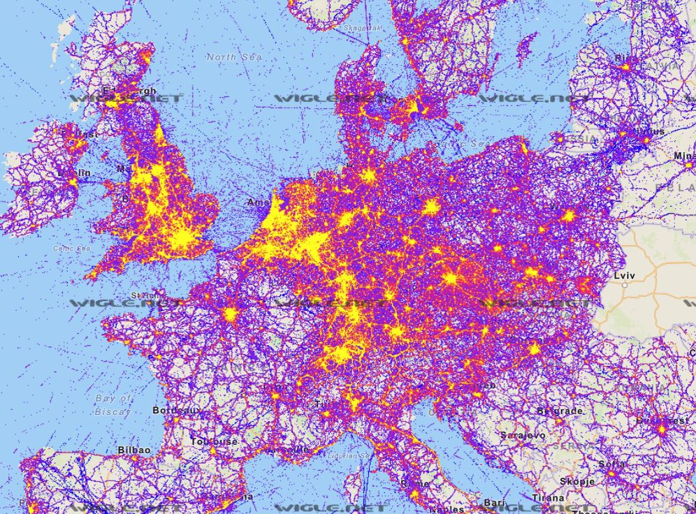 Mobilfunkausbau Europa 2015-2023